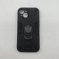 iPhone 15 Hard PC Shockproof Slim Ring Holder Case
