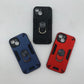iPhone 15 Hard PC Shockproof Slim Ring Holder Case