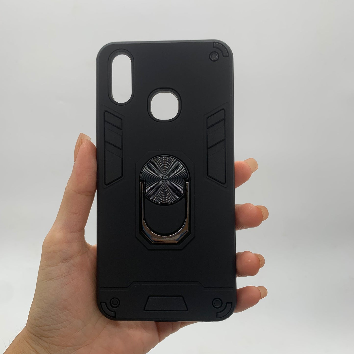 Vivo Y95 Hard PC Case with Ring Holder | Shockproof Slim Back Cover
