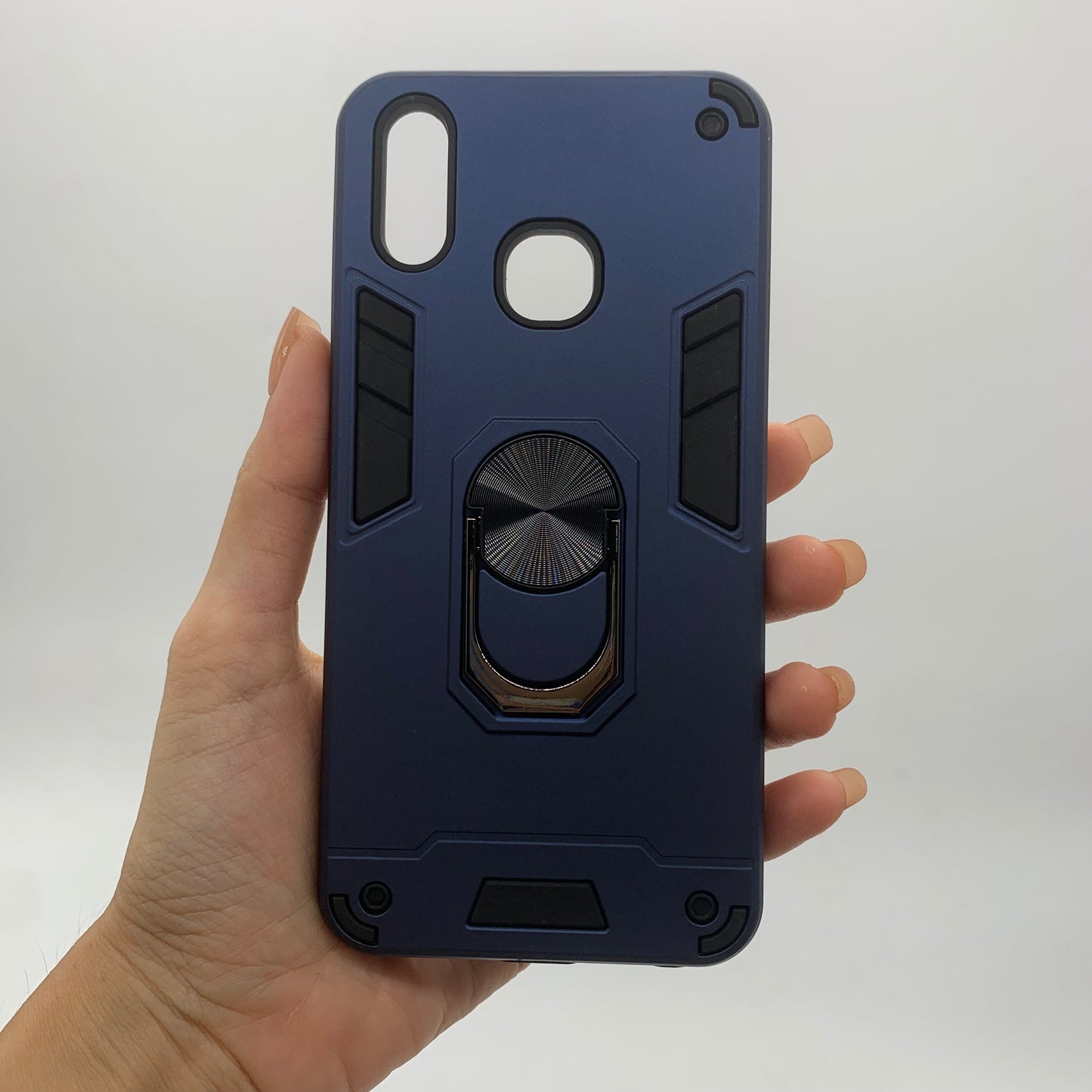 Vivo Y95 Hard PC Case with Ring Holder | Shockproof Slim Back Cover