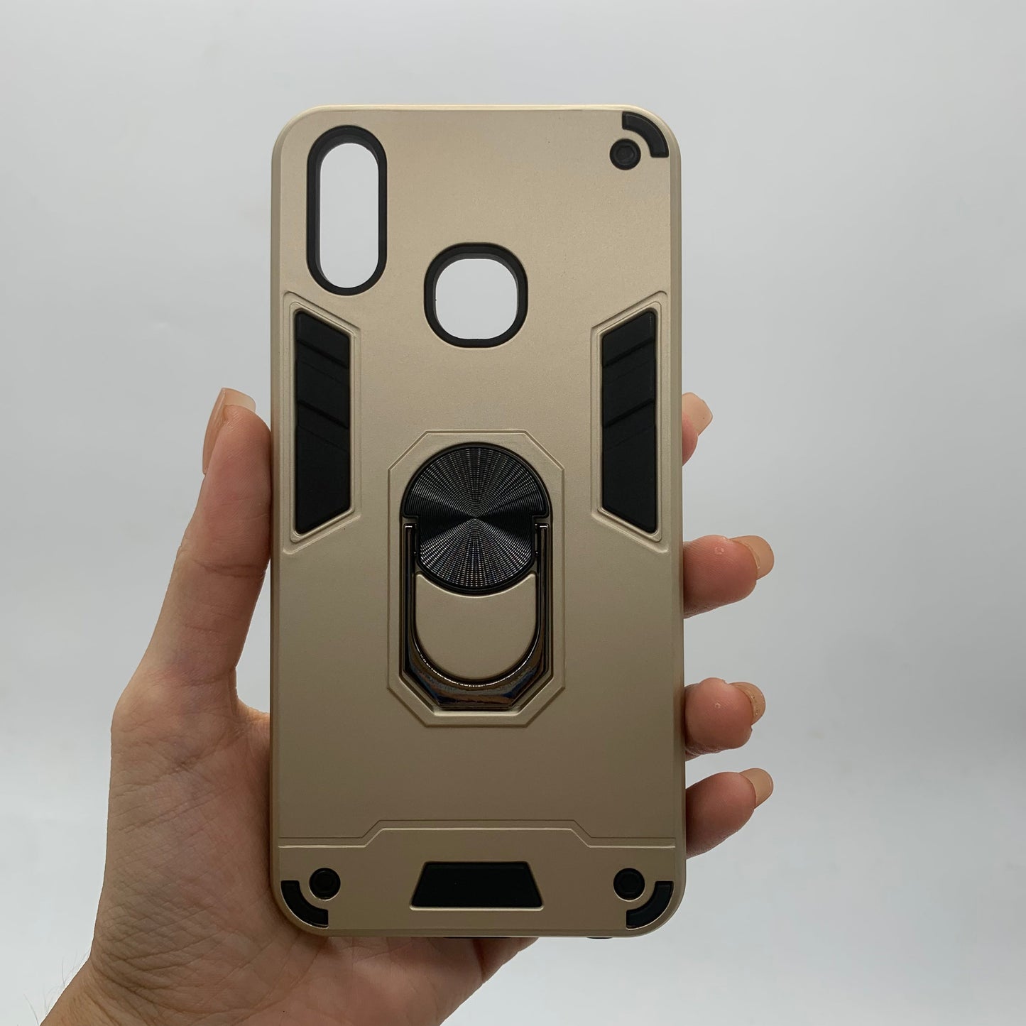 Vivo Y95 Hard PC Case with Ring Holder | Shockproof Slim Back Cover