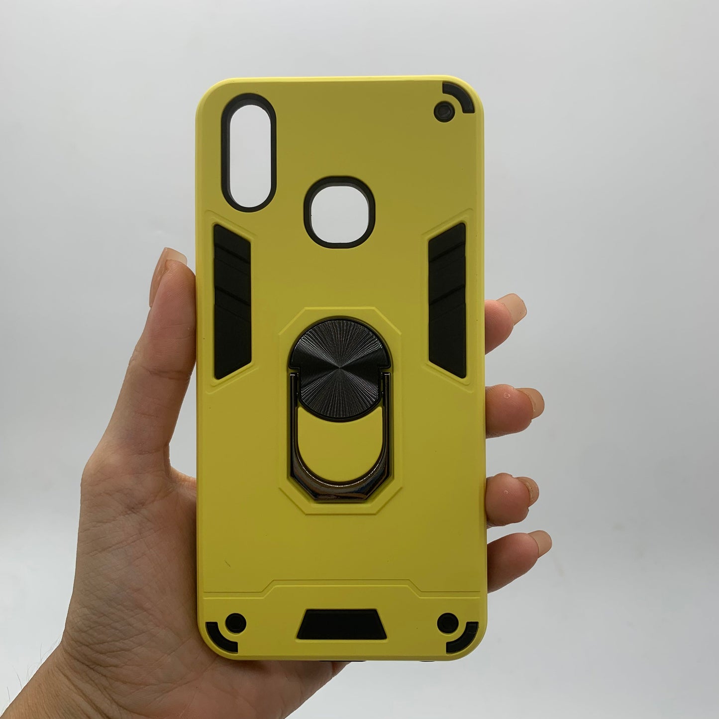 Vivo Y95 Hard PC Case with Ring Holder | Shockproof Slim Back Cover