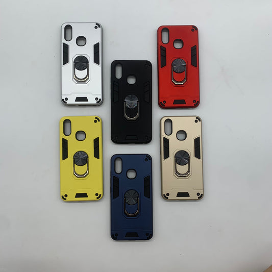 Vivo Y95 Hard PC Case with Ring Holder | Shockproof Slim Back Cover