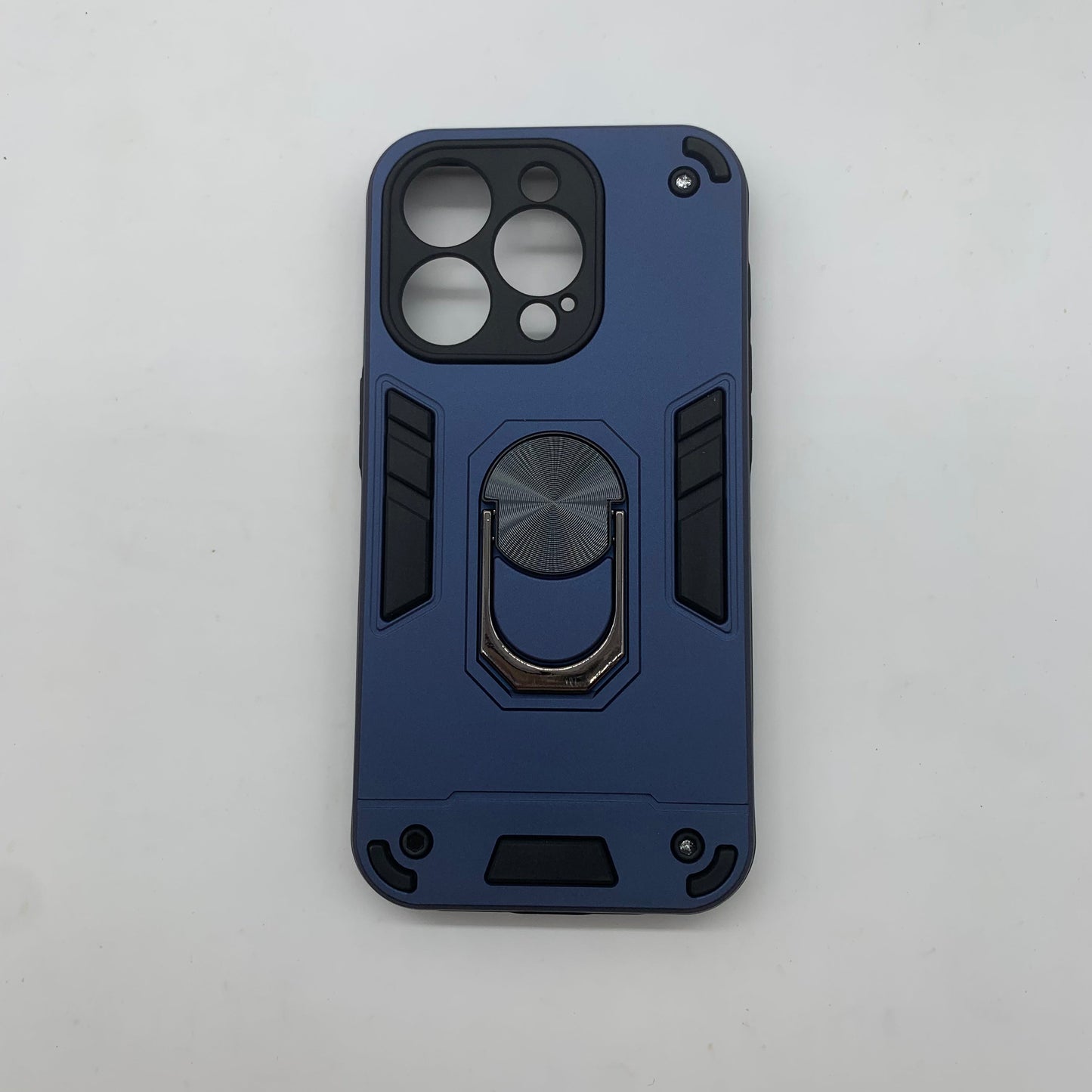 iPhone 15 Pro Hard PC Case with Ring Holder | Shockproof Slim Cover