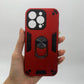 iPhone 15 Pro Hard PC Case with Ring Holder | Shockproof Slim Cover
