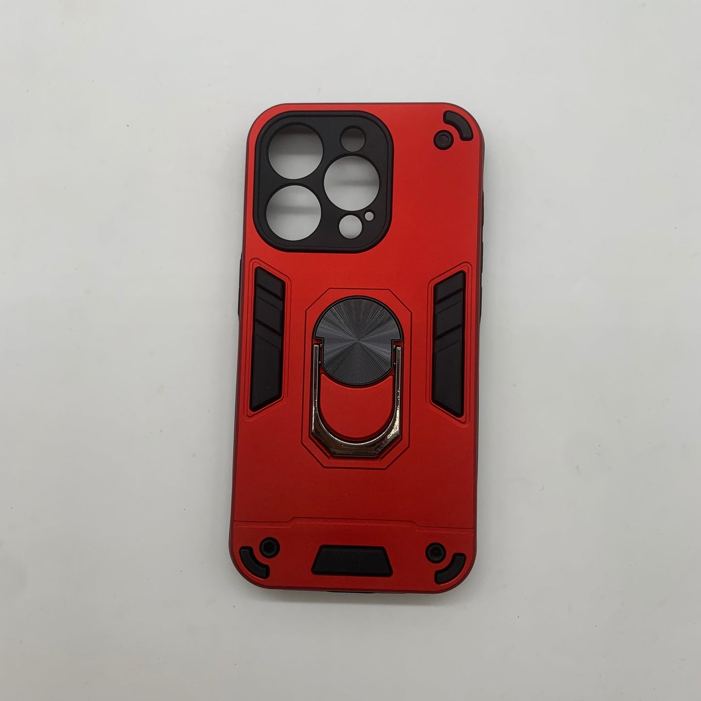 iPhone 15 Pro Hard PC Case with Ring Holder | Shockproof Slim Cover