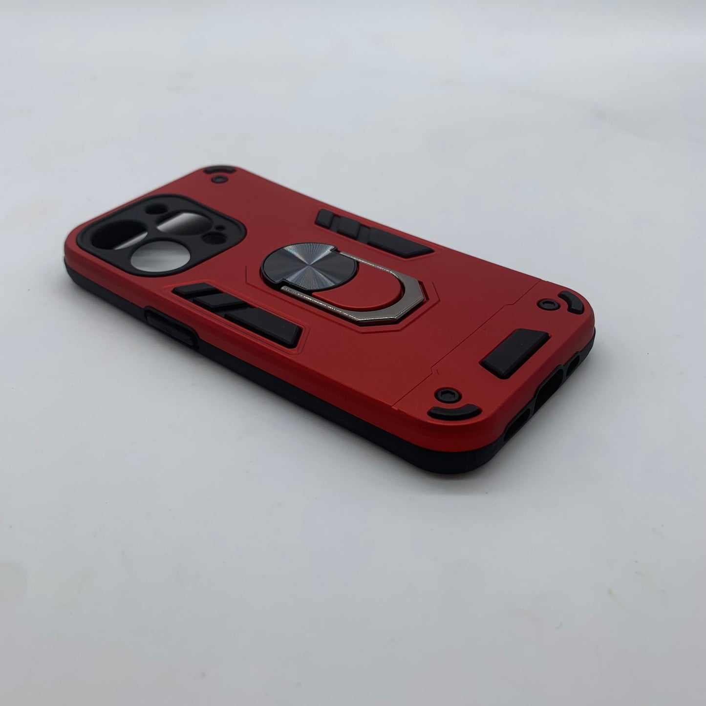 iPhone 15 Pro Hard PC Case with Ring Holder | Shockproof Slim Cover