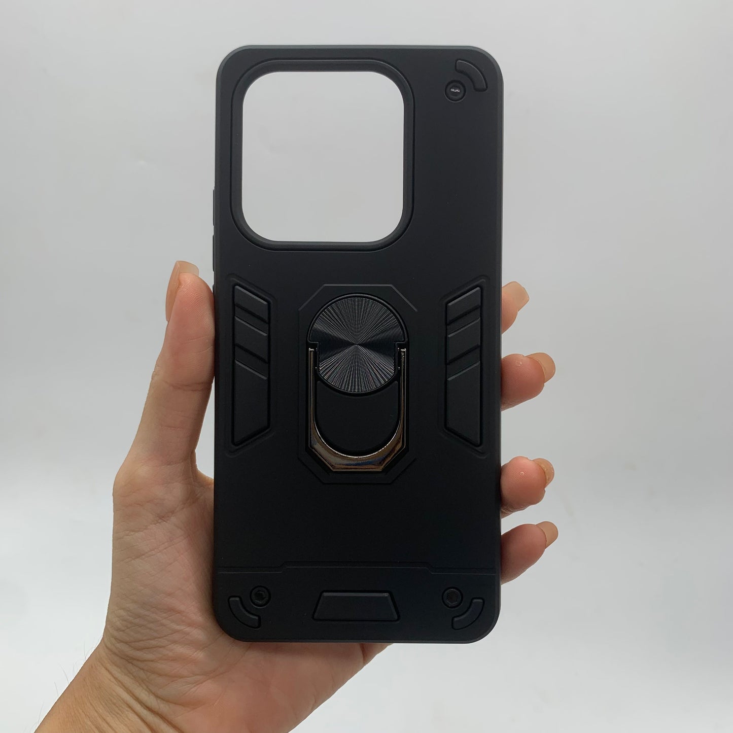 Redmi Note 14 4G Hard PC Case: Shockproof Slim Cover with Ring Holder