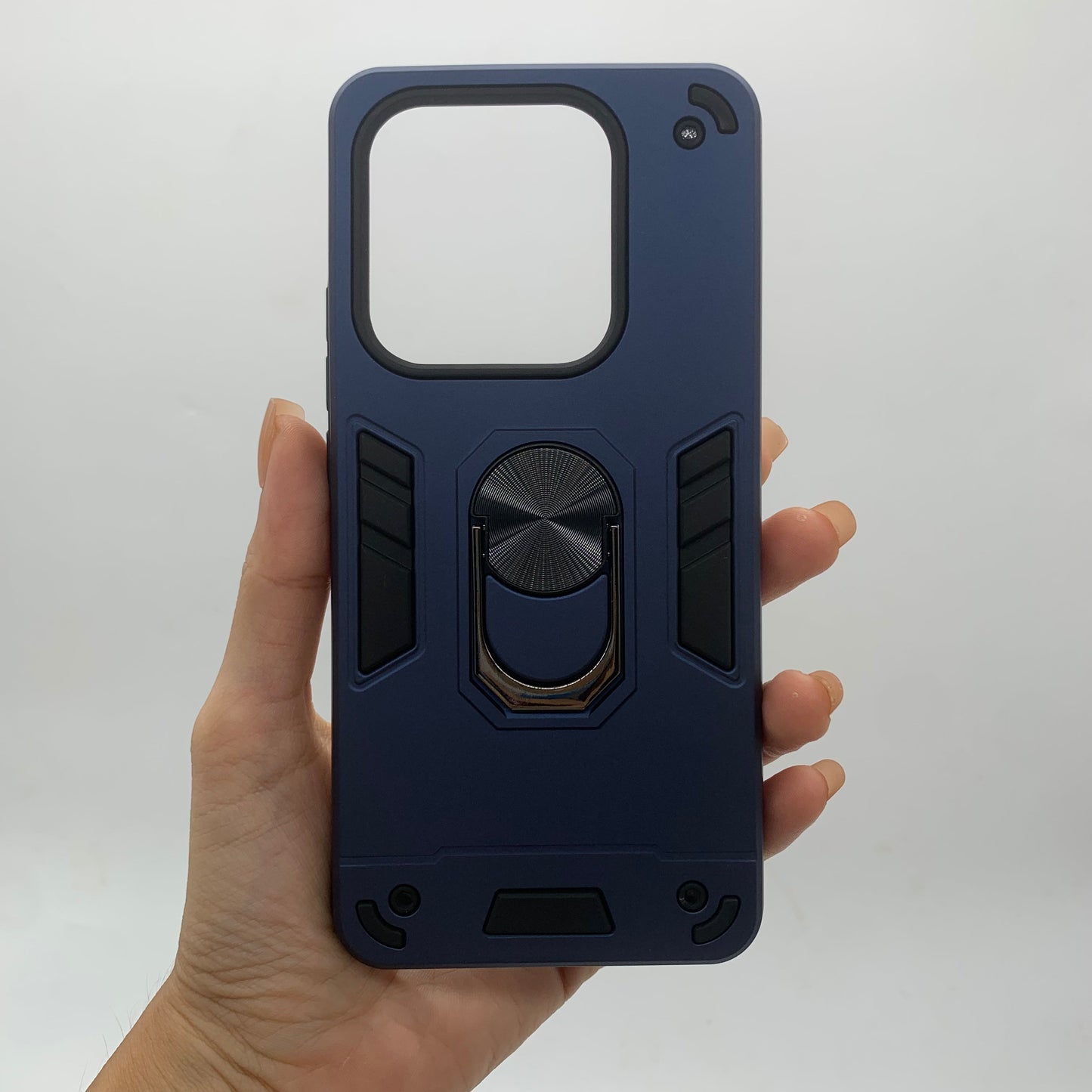 Redmi Note 14 4G Hard PC Case: Shockproof Slim Cover with Ring Holder