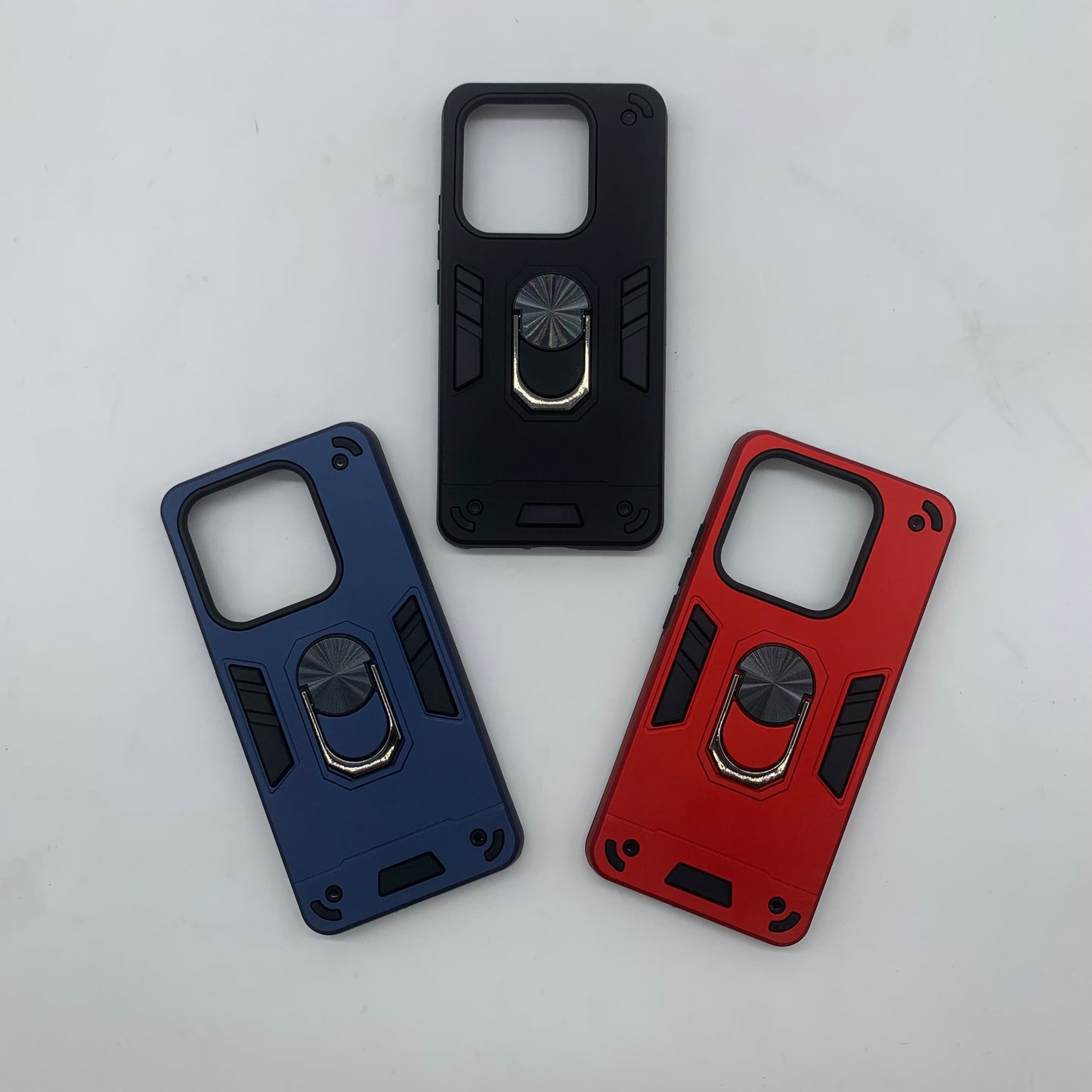 Redmi Note 14 4G Hard PC Case: Shockproof Slim Cover with Ring Holder