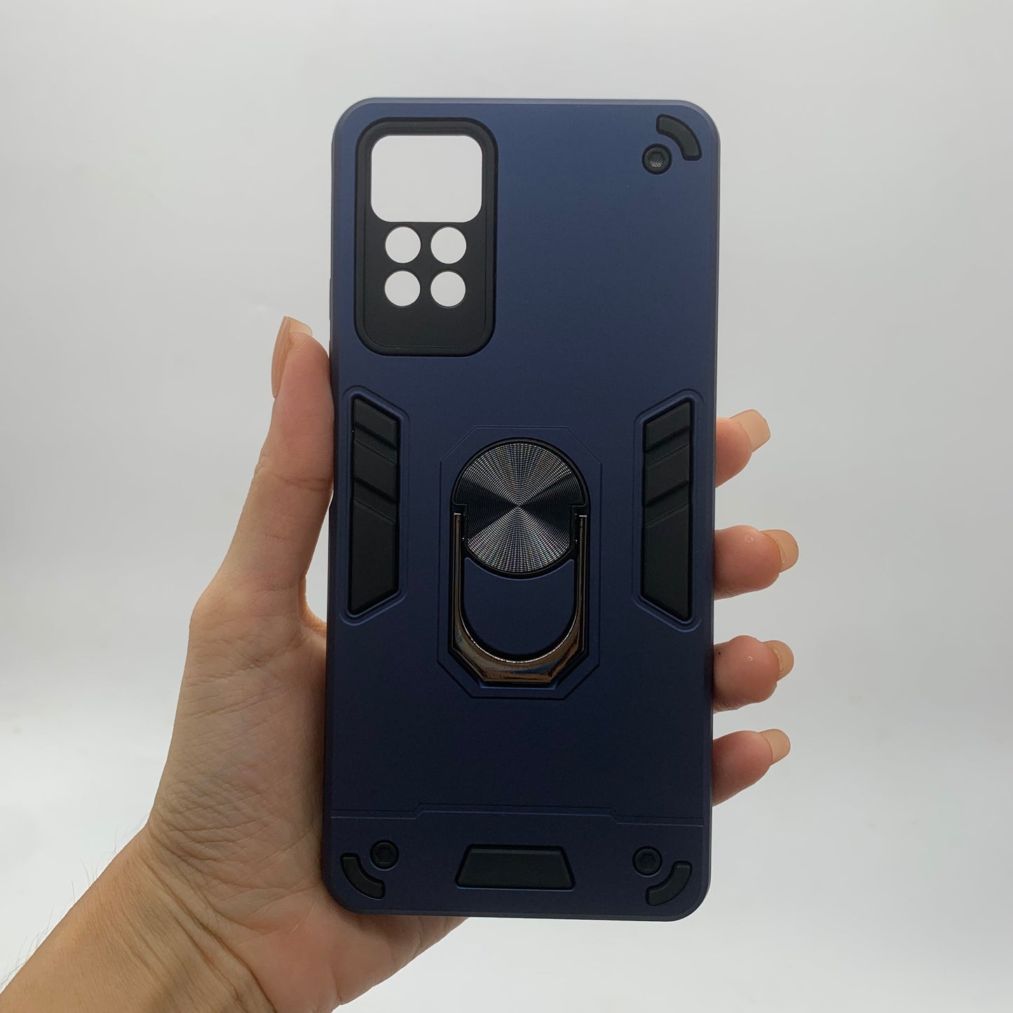 Redmi Note 11 Pro Hard PC Case with Ring Holder - Shockproof Slim Cover