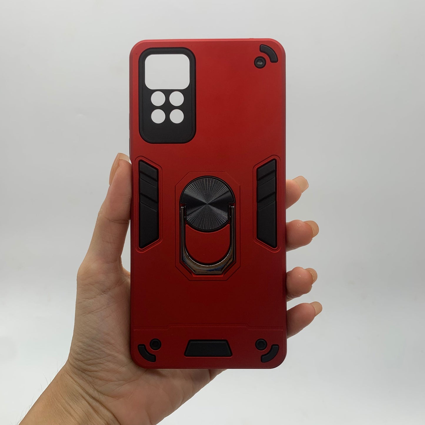 Redmi Note 11 Pro Hard PC Case with Ring Holder - Shockproof Slim Cover