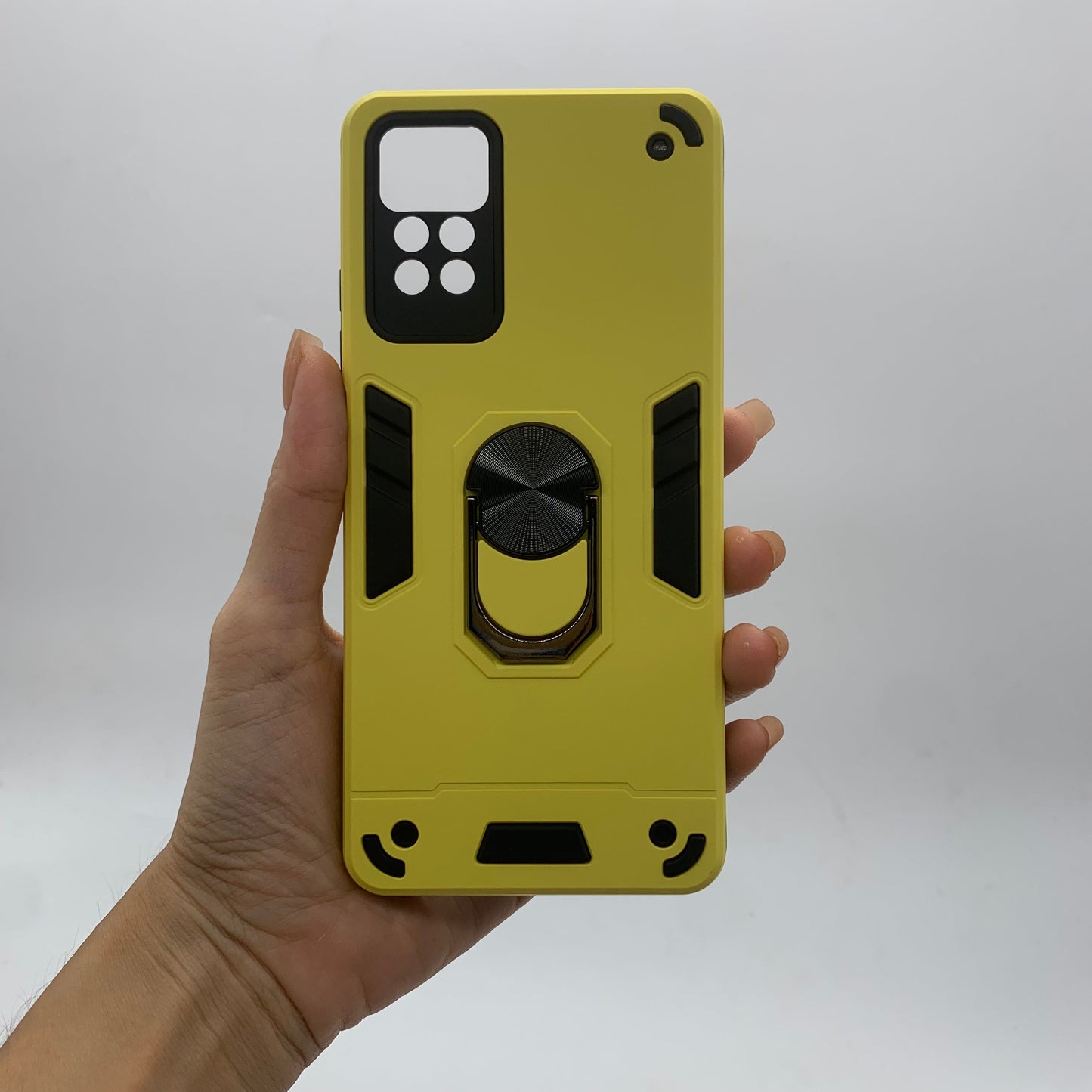 Redmi Note 11 Pro Hard PC Case with Ring Holder - Shockproof Slim Cover