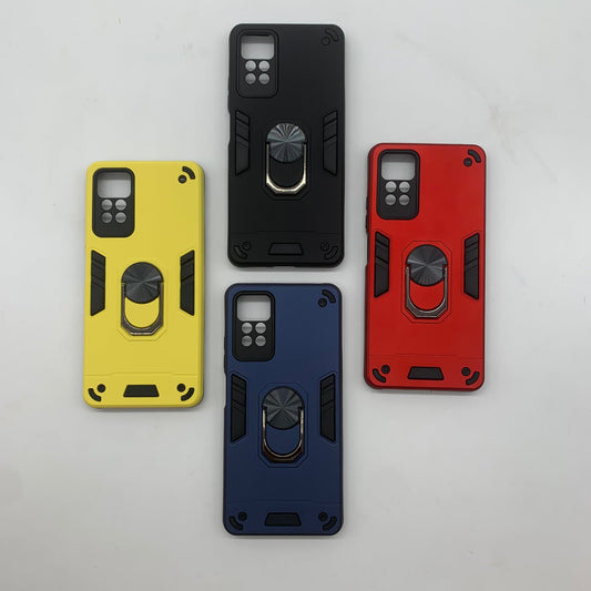 Redmi Note 11 Pro Hard PC Case with Ring Holder - Shockproof Slim Cover