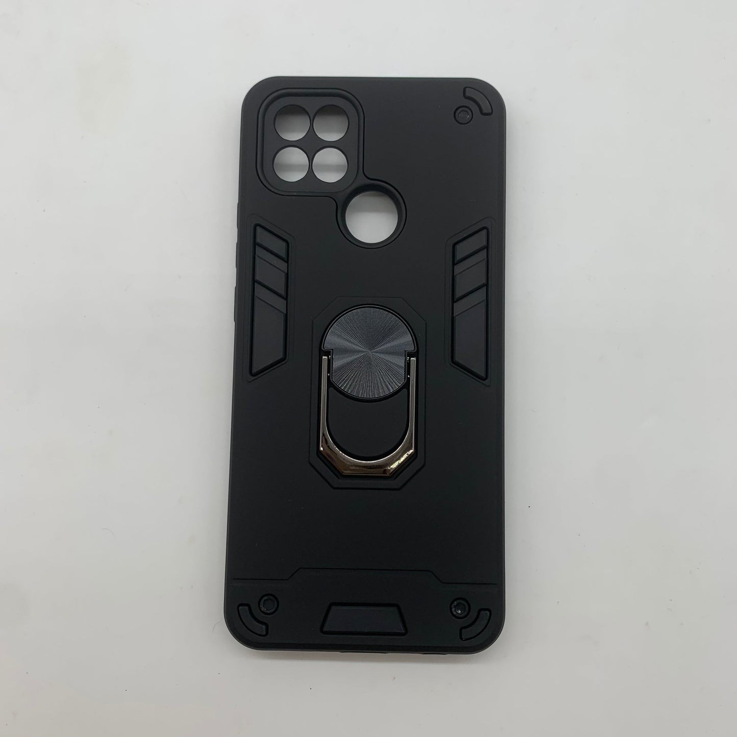 OPPO A15 Hard PC Case with Ring Holder - Shockproof Slim Cover