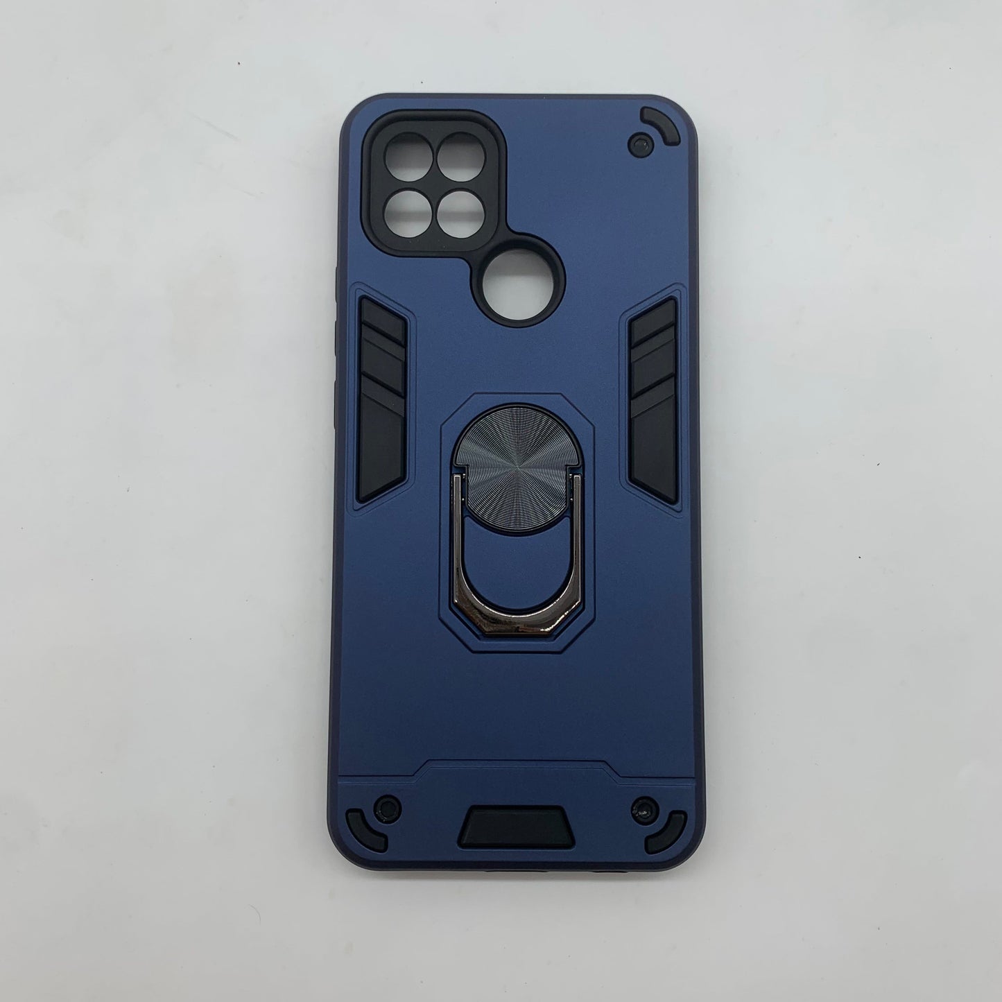 OPPO A15 Hard PC Case with Ring Holder - Shockproof Slim Cover