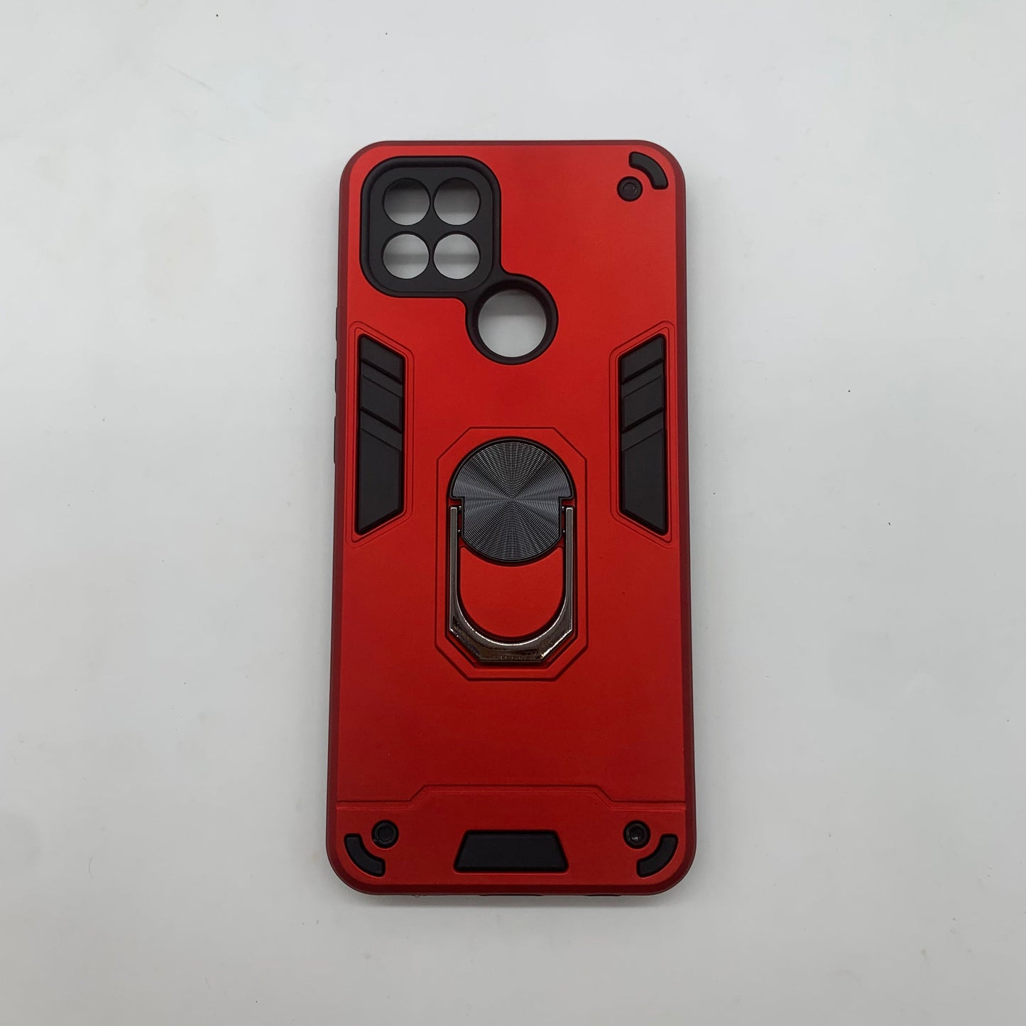 OPPO A15 Hard PC Case with Ring Holder - Shockproof Slim Cover