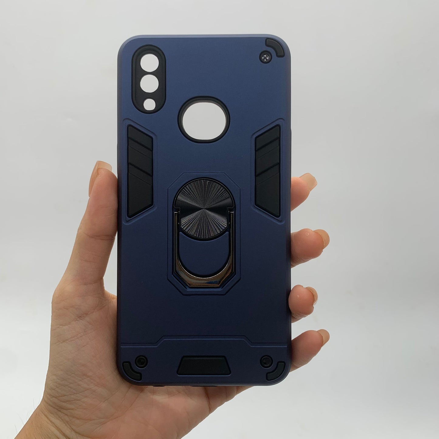 Samsung A10s Hard PC Case with Ring Holder, Shockproof Slim Cover