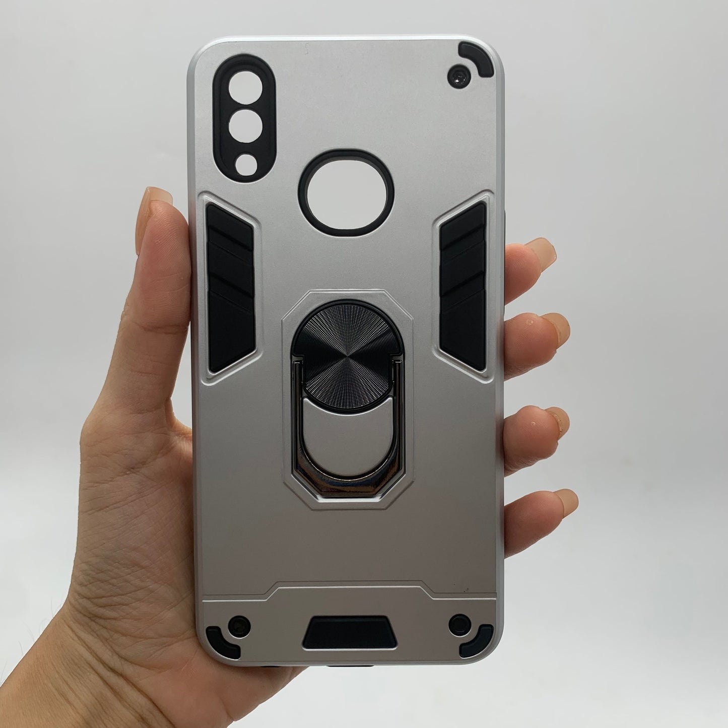 Samsung A10s Hard PC Case with Ring Holder, Shockproof Slim Cover