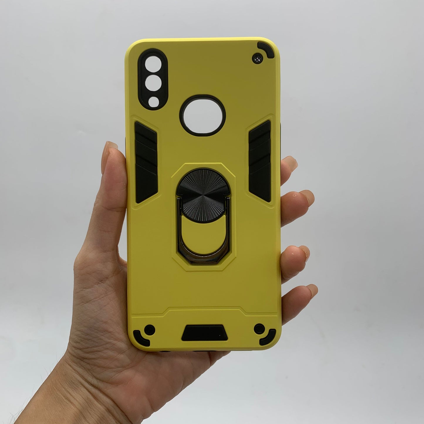 Samsung A10s Hard PC Case with Ring Holder, Shockproof Slim Cover