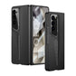 LEEKA Samsung Z Fold 6 case with Super Luxury Sport car fiber Pro case design with free inbuilt Screen Protector