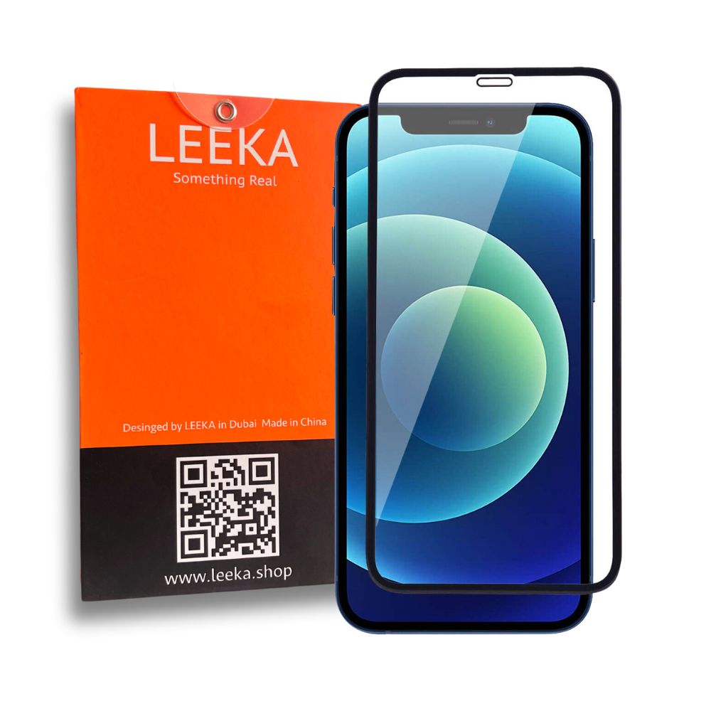 LEEKA Apple iPhone 12 Supreme Quality HD Clear Tempered Glass Screen Protector