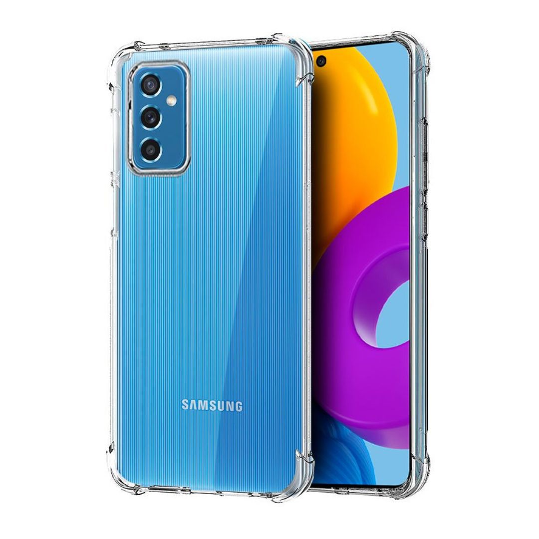 AntiShock Clear Back Cover Soft Silicone TPU Bumper case for Samsung M52