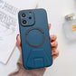 iPhone 12 Magsafe Wireless Charging Mobile Phone Leather Case Buckle Ring Stand Back Cover