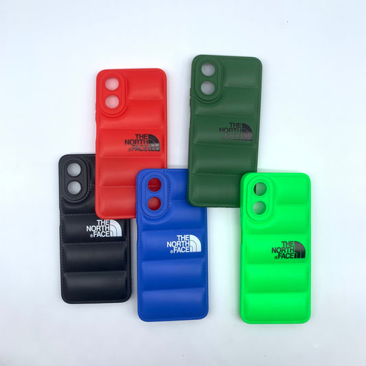 OPPO A17 Puffer Jacket Case Shock-Absorbing Air Cushion Back Cover