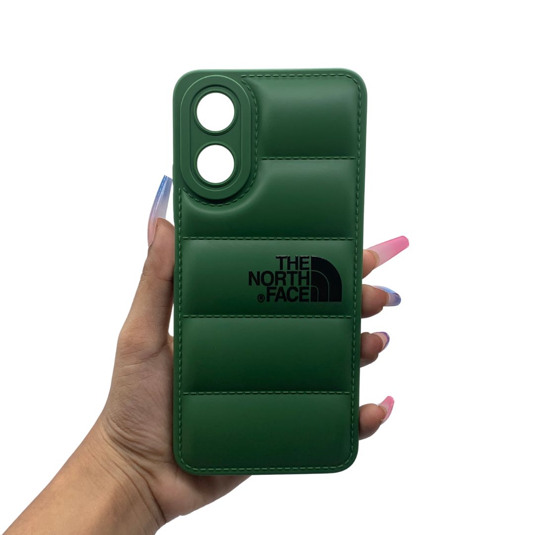 OPPO A17 Puffer Jacket Case Shock-Absorbing Air Cushion Back Cover