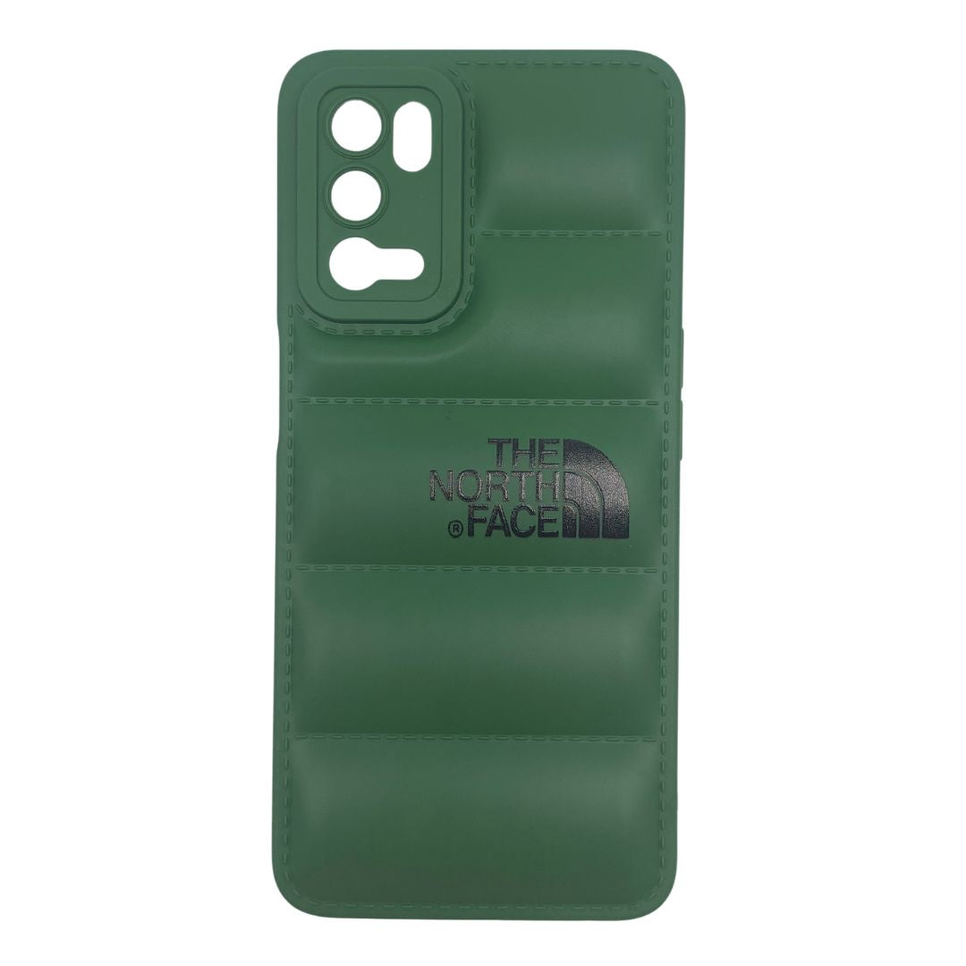 OPPO A55 Puffer Jacket Case Shock-Absorbing Air Cushion Back Cover