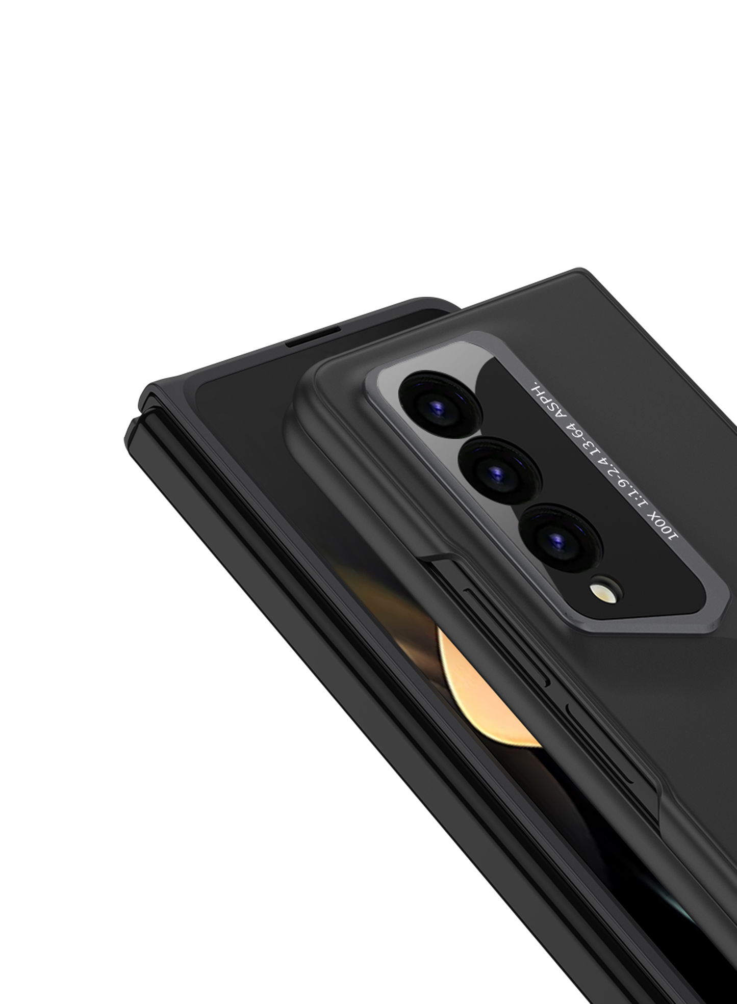LEEKA Samsung Z Fold 4 case with Super Luxury Sport car fiber Pro case design with free inbuilt Screen Protector