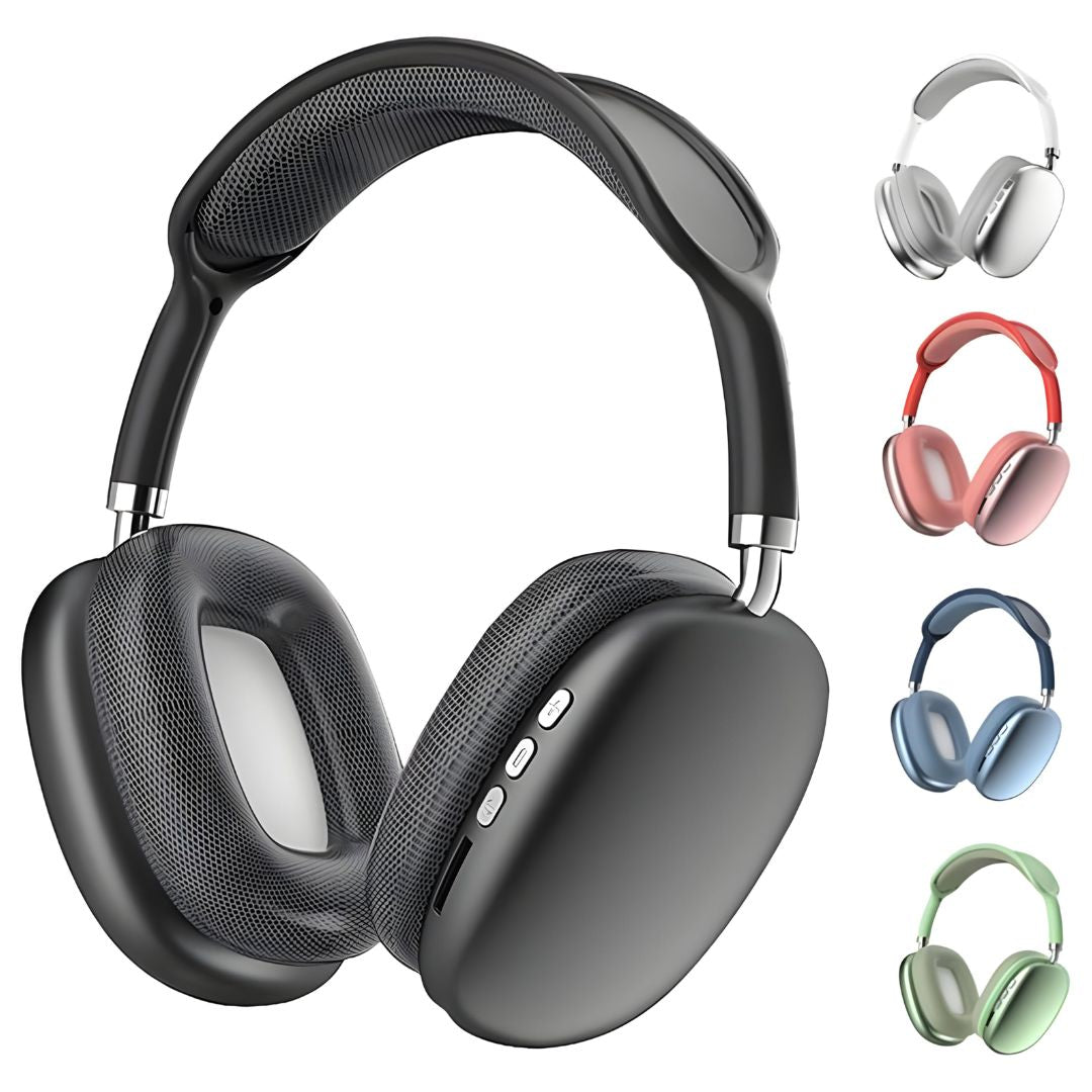P9 Wireless Headphone Bluetooth 5.0 Stereo Sound with Mic Foldable Over-Ear Headset for Music Gaming and Calls