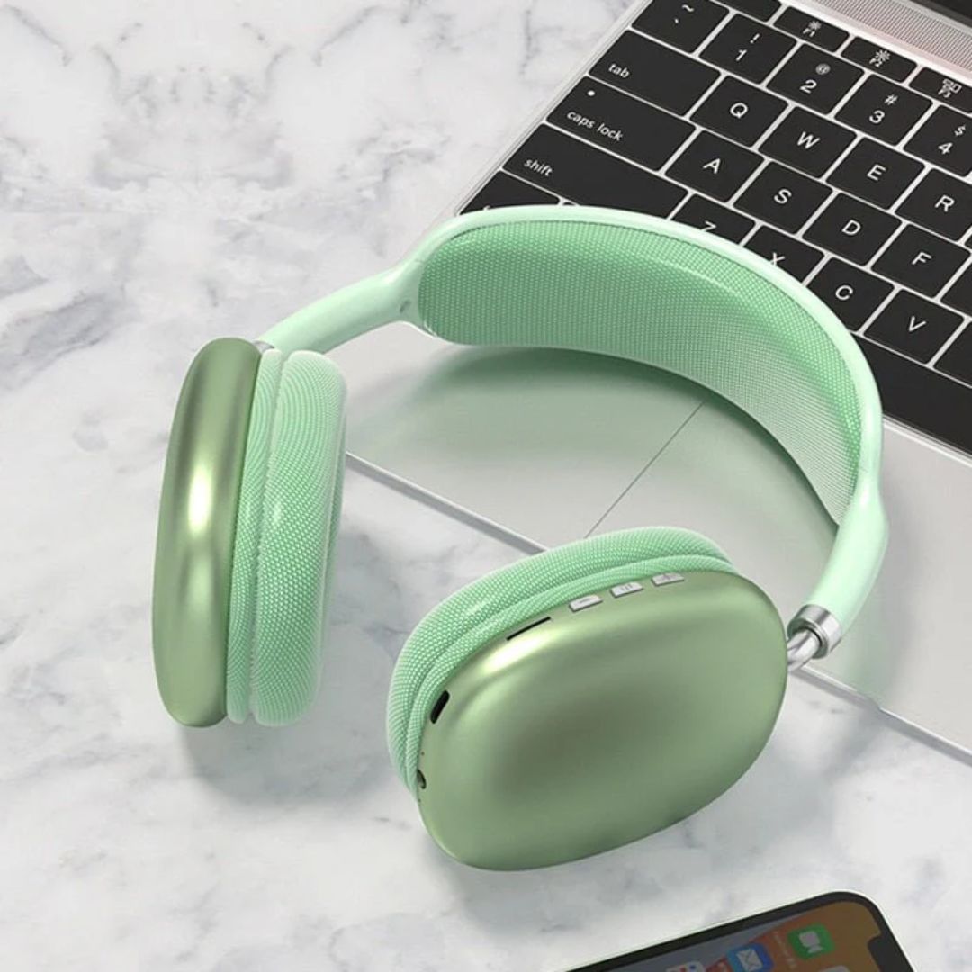 P9 Wireless Headphone Bluetooth 5.0 Stereo Sound with Mic Foldable Over-Ear Headset for Music Gaming and Calls