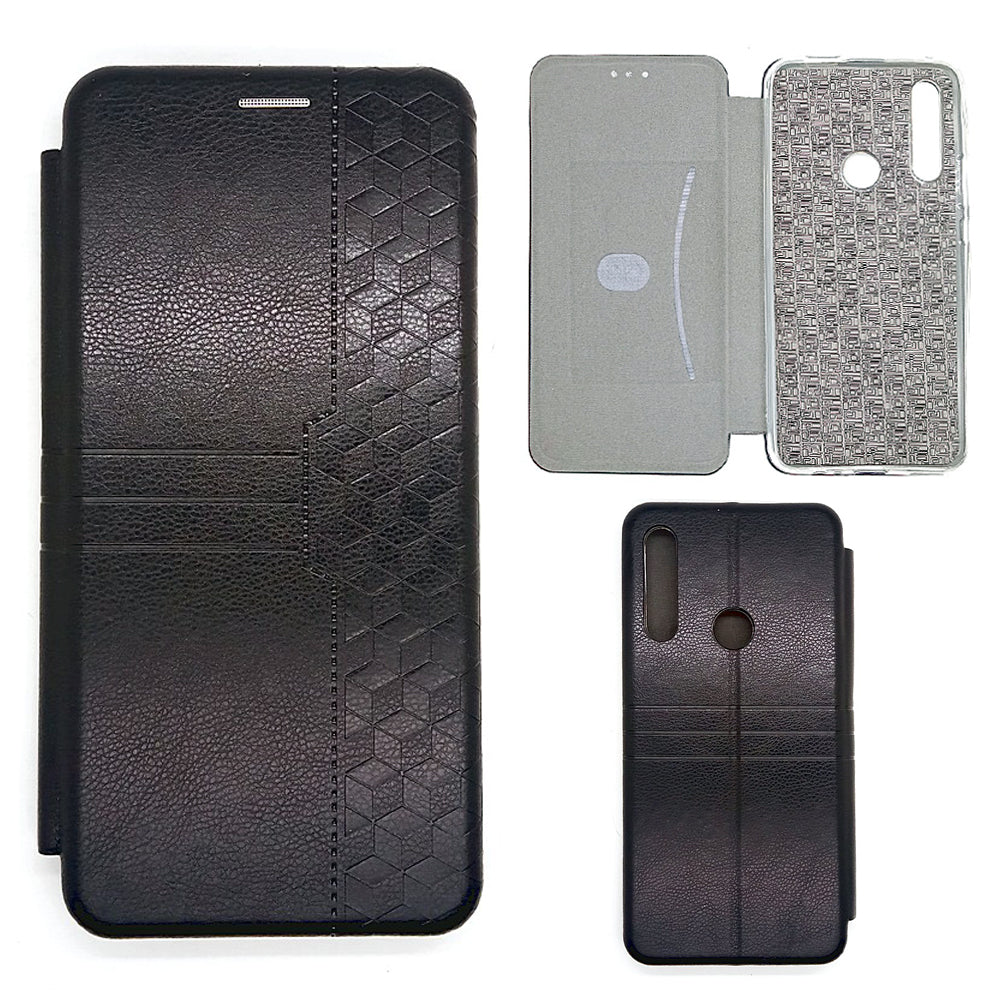 Huawei Y9 Prime Leather Pouch Case Premium Leather texture full cover