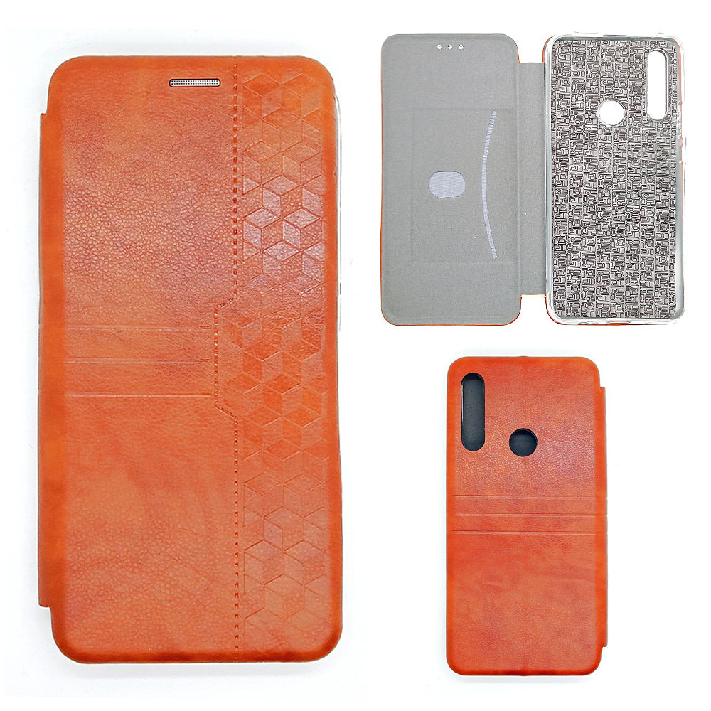 Huawei Y9 Prime Leather Pouch Case Premium Leather texture full cover