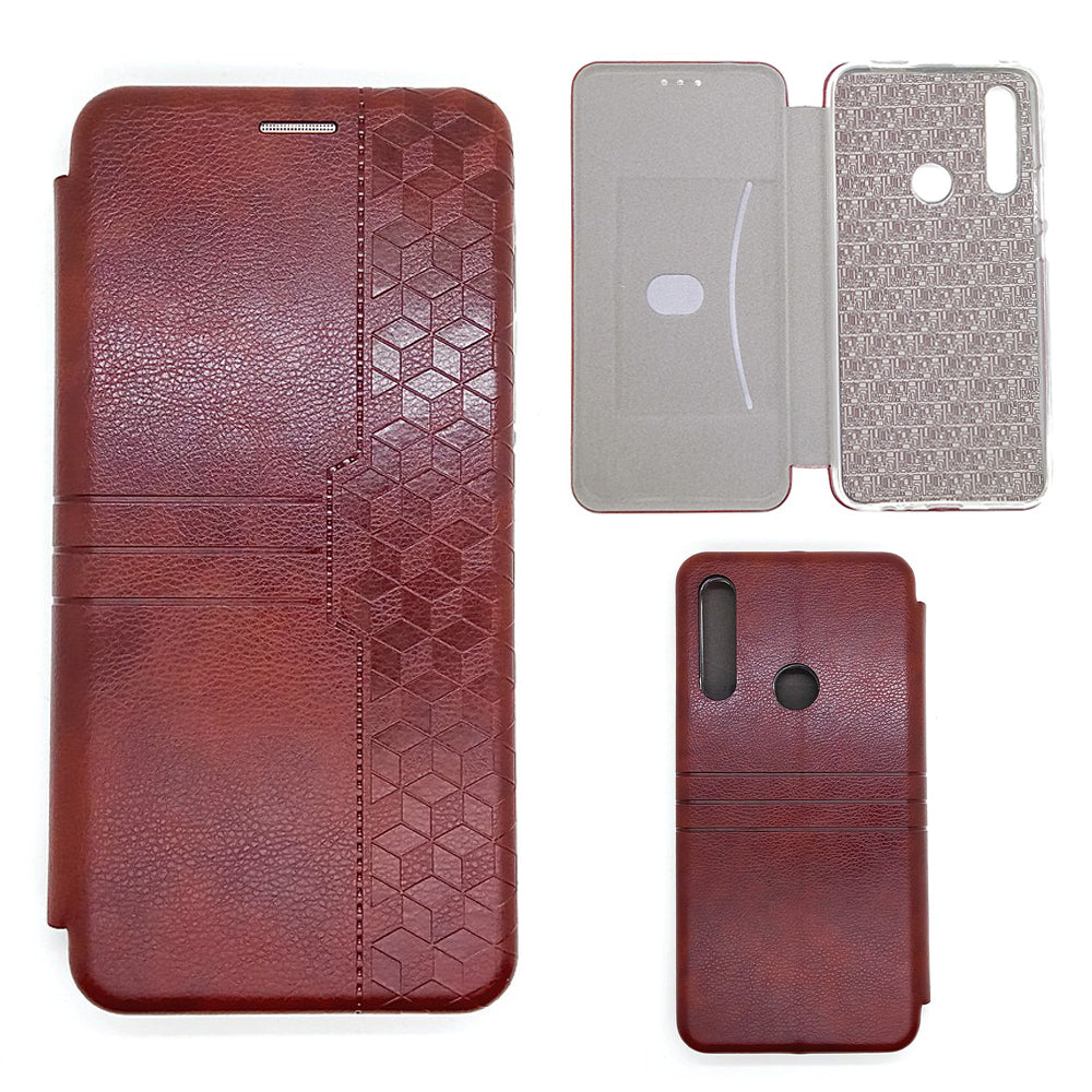 Huawei Y9 Prime Leather Pouch Case Premium Leather texture full cover