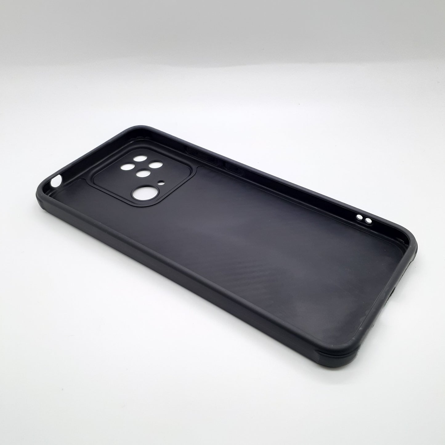 Redmi 10C Carbon Fiber texture Hard Rubber armour back cover shock-porof case
