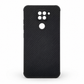 Redmi Note 9 Carbon Fiber texture Hard Rubber armour back cover shock-porof case