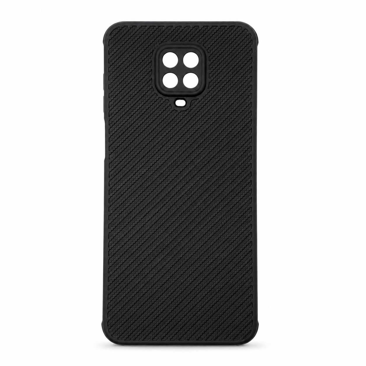 Redmi Note 9 Pro Carbon Fiber texture Hard Rubber armour back cover shock-porof case