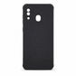 Samsung A20 Carbon Fiber texture Hard Rubber armour back cover shock-porof case
