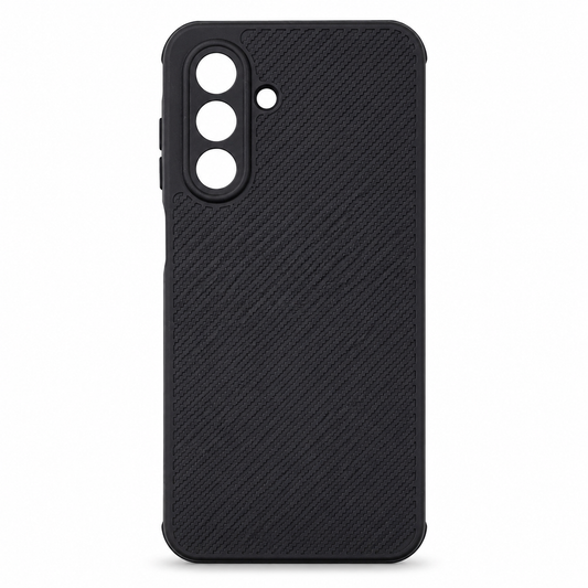 Samsung A26 Carbon Fiber texture Hard Rubber armour back cover shock-porof case
