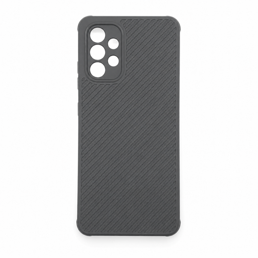 Samsung A32 Carbon Fiber texture Hard Rubber armour back cover shock-porof case
