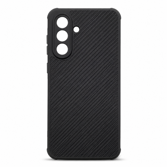 Samsung A36 Carbon Fiber texture Hard Rubber armour back cover shock-porof case