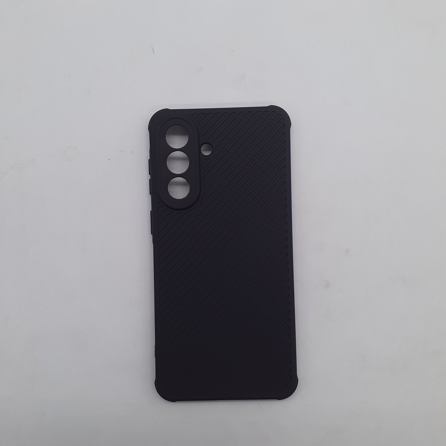 Samsung A57 Carbon Fiber texture Hard Rubber armour back cover shock-porof case