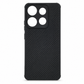 infinix Smart 7 Carbon Fiber texture Hard Rubber armour back cover shock-porof case