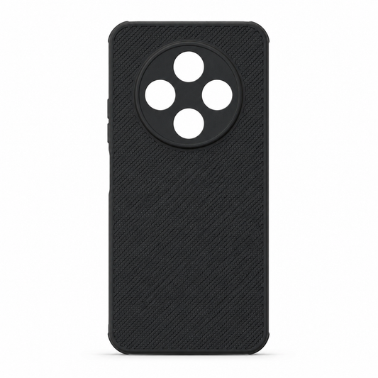 Tecno Spark 30C Carbon Fiber texture Hard Rubber armour back cover shock-porof case
