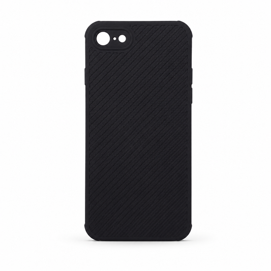 iPhone 7 Carbon Fiber texture Hard Rubber armour back cover shock-porof case