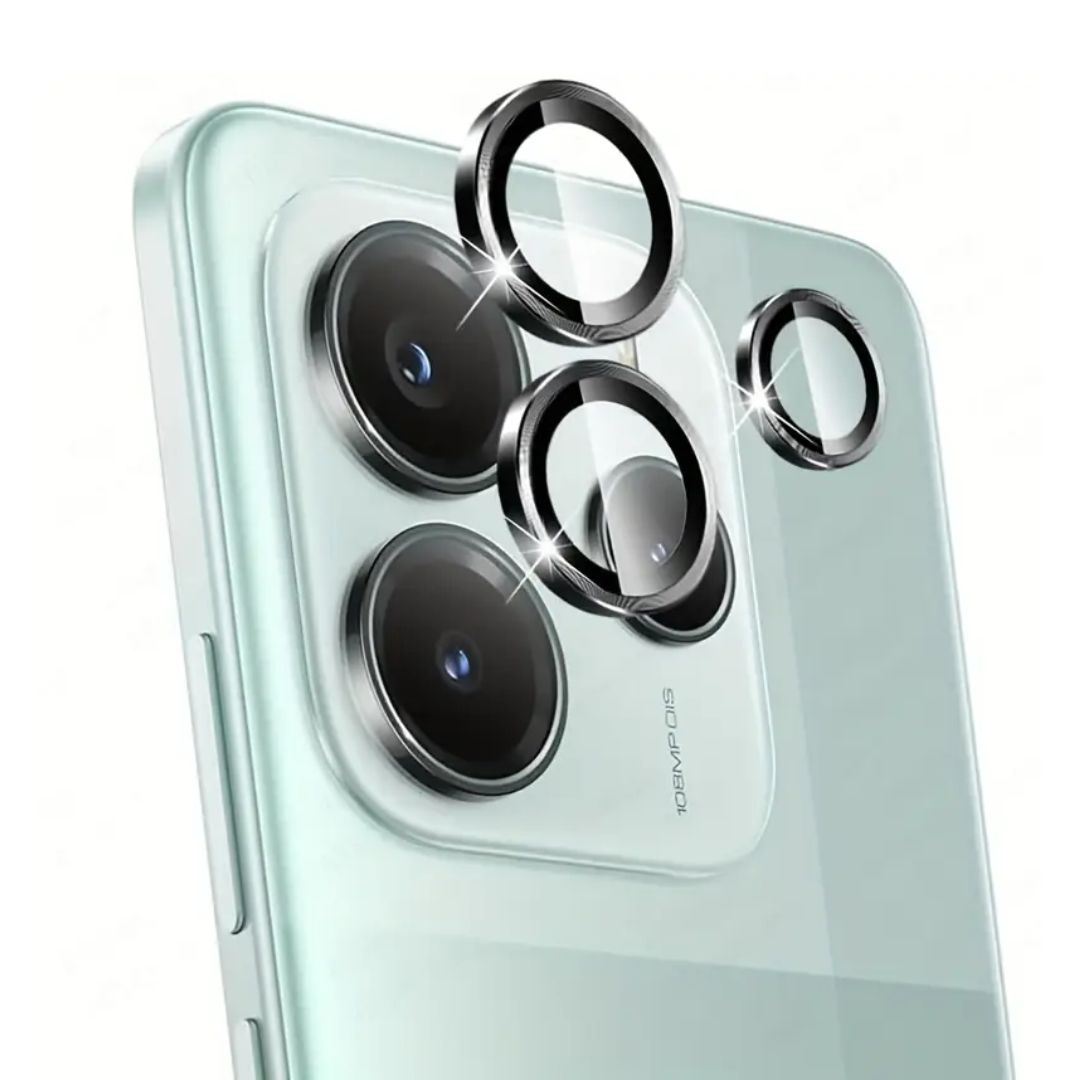 Redmi 14 Camera lens protection Ring with Tempered glass