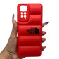 Redmi Note 11 4G Puffer Jacket Case Shock-Absorbing Air Cushion Back Cover